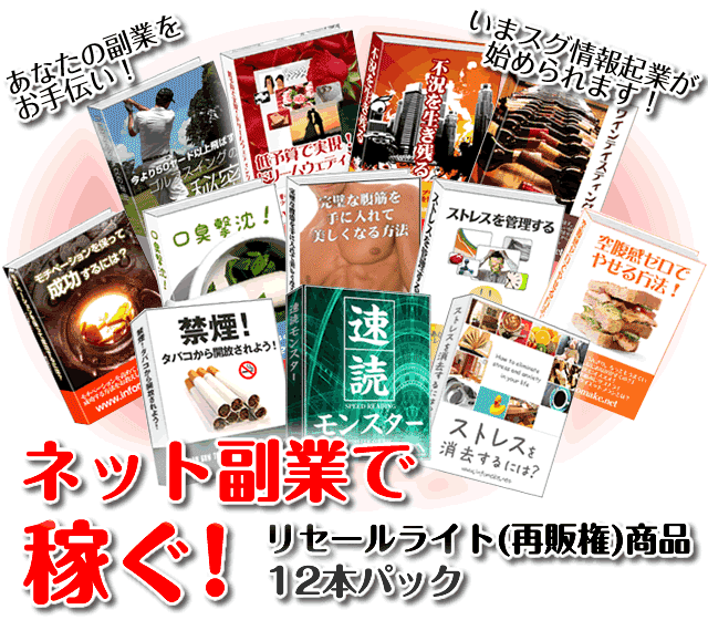 リセールライト(再販権)商品12本パック